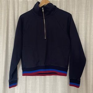 Navy Half Zip Sweater